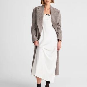 Alexa Chung x Madewell Courtney Satin Slip Dress Ivory